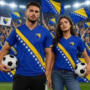 Bosnia Soccer Jersey Bosnian Flag Shirt, Bosnia Football Jersey Gift for Men Women