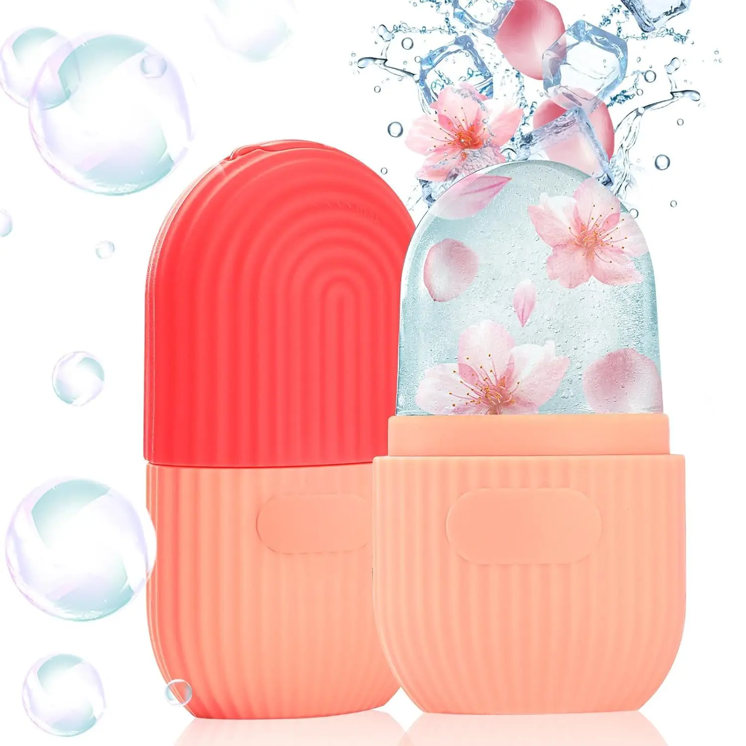 Ice Roller for Face & Eyes, Cold Therapy Skin Care Tool for Puffiness Relief, Face Massager for Migraines & Puffiness, Self Care Beauty Gift for Women & Men