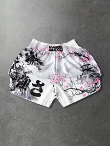 🔥  Japanese style Muay Thai shorts | Dragon and cherry blossom printed boxing shorts, suitable for mixed martial arts and streetwear 🔥# Muay Thai # Boxing Shorts # Japanese Art # Streetwear # Fighting Clothes # Dragon Seal # Sakura # MMA