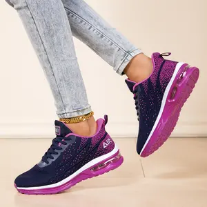 Womens Running Shoes Non Slip Tennis Walking Shoe Women Mesh Cushion Sneakers for Gym Workout Sports