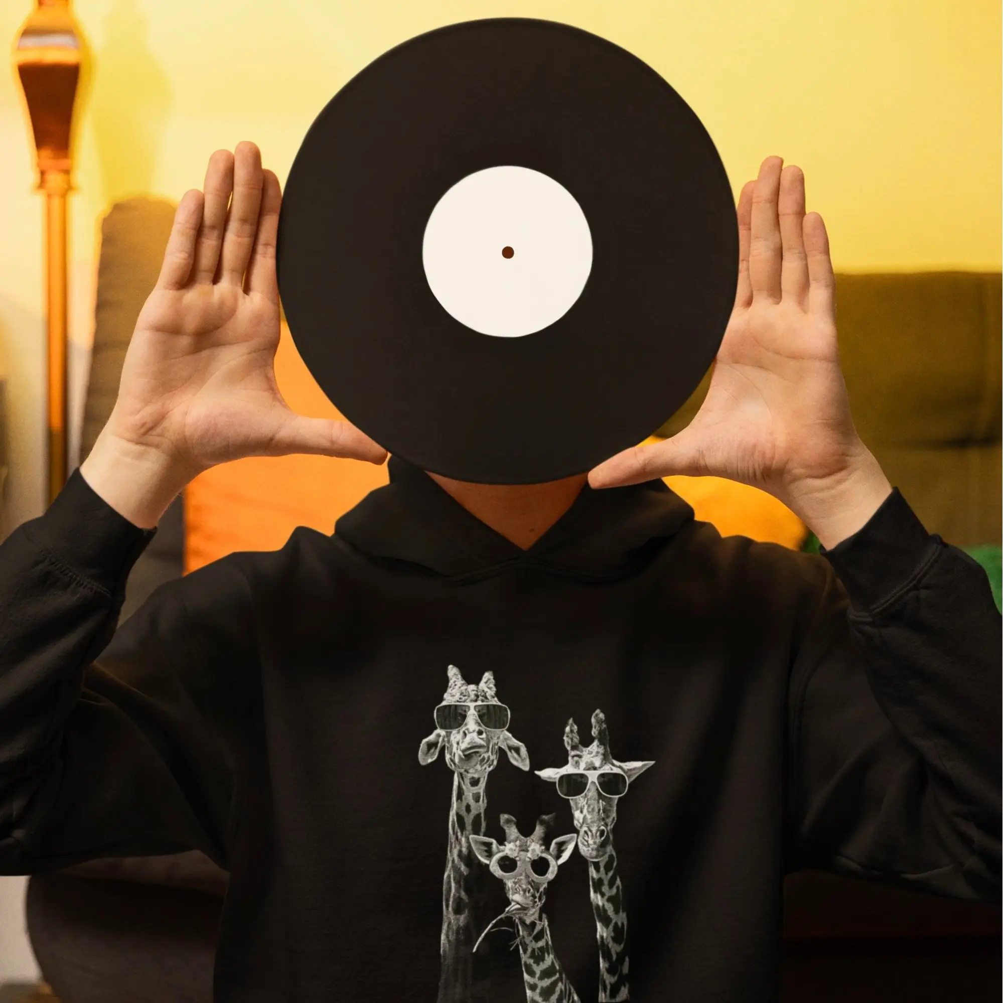 Giraffes in shades Unisex Hoodie