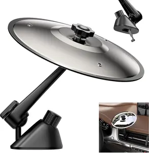 2026 New Car Cymbal Drum Air Vent, Mini Metal Drum Crash Cymbal for Car Dashboard, Funny Musical Instruments Gadget for Drummer Music Lovers Gift