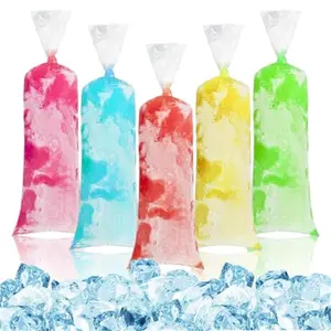 100 Ice Candy Plastic Bags - 4x12 Bolsas para bolis de hielo mexicanos Freeze Icepop Bags Popsicle Mold bolsas para helados caseros Popsicle Wrappers Yogurt Ice Cream Smoothie Mold Bag