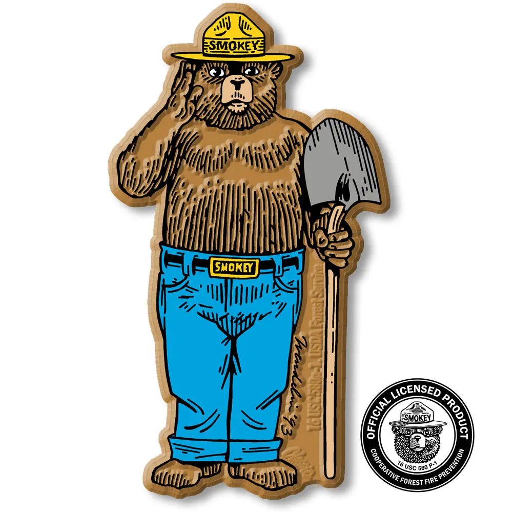 Smokey Bear Salute Magnet by Classic Magnets