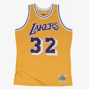 Magic Johnson Los Angeles Lakers 1984-85 Gold Swingman Player Jersey