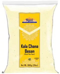 Rani Kala Chana Besan (Chick Peas Flour) 28oz (1.75lbs) 800g ~ All Natural | Vegan | Gluten Friendly | NON-GMO | Kosher | Indian Origin
