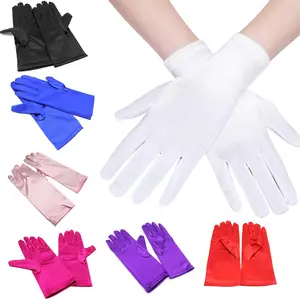Womens Short Satin Gloves Gown Gloves Wedding Bridal Gloves Banquet Party Gloves for Opera Gloves Party Clothing Accessories