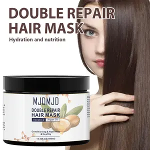 Keratin Hair Treatment Mask, Deep Repair & Nourishing Conditioner with Argan Oil, Intensive Moisturizing Keratin Essence for Dry and Damaged Hair, Suitable for All Hair Types, 13.53 oz / 400ml