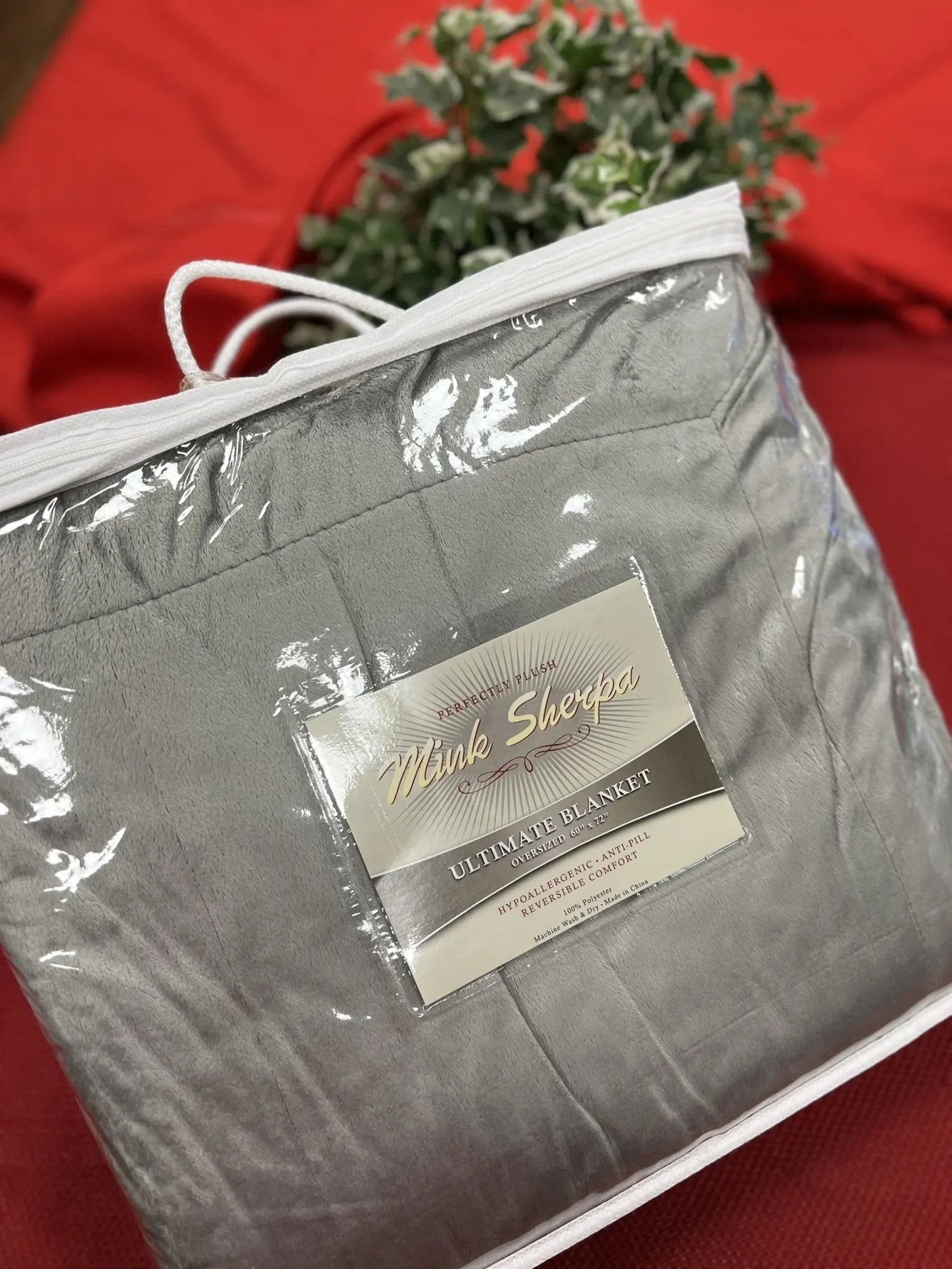 Personalized Sherpa Blanket 50x60 | Custom Embroidered Logo Blanket | Corporate Client & Employee Gift
