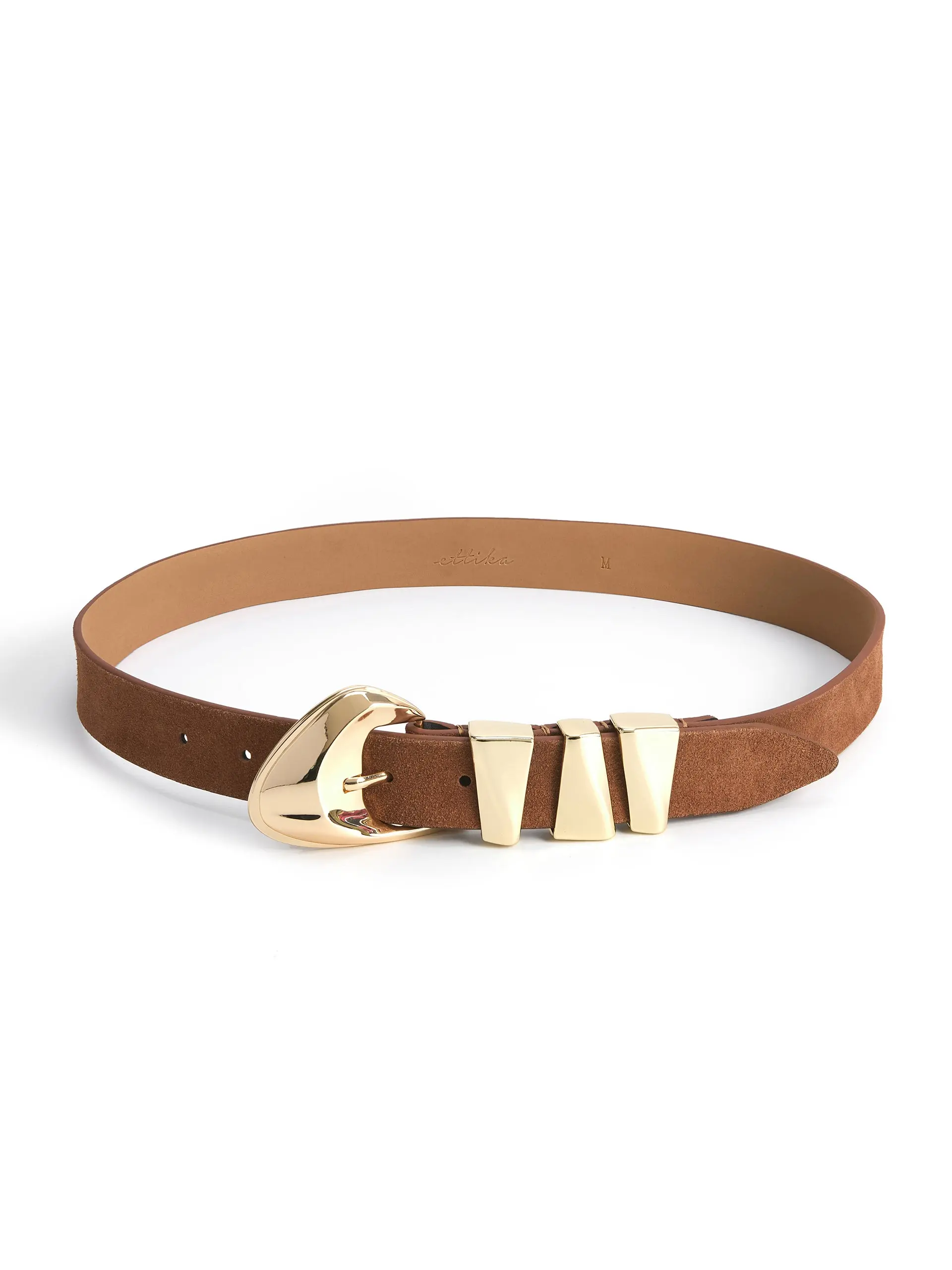 Mocha Modern Western Belt in Original Packaging Fashion Belt Cowboy Belt