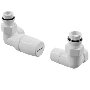 Kristal Total Color Corner Valve with Thermostatic Option (Left/Right) - Multiple Finishes Available