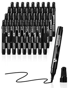 Dry Erase Markers Set, 36 Count For Whiteboards, Black Ink, Chisel Tip, Low Odor, Erasable Marker Pens For Classroom And Office, Smooth Bold Lines, Great For Presentations, Notes, Bulletin Boards, And Visual Displays