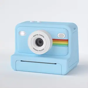 Instant Print Camera for Kids, 1080P HD Kids Digital Camera with Photo Printer, Christmas Birthday Gifts for 3-12 Year Old Girls, Portable Toy for 3-10 Year Old Boys Girls - Pink