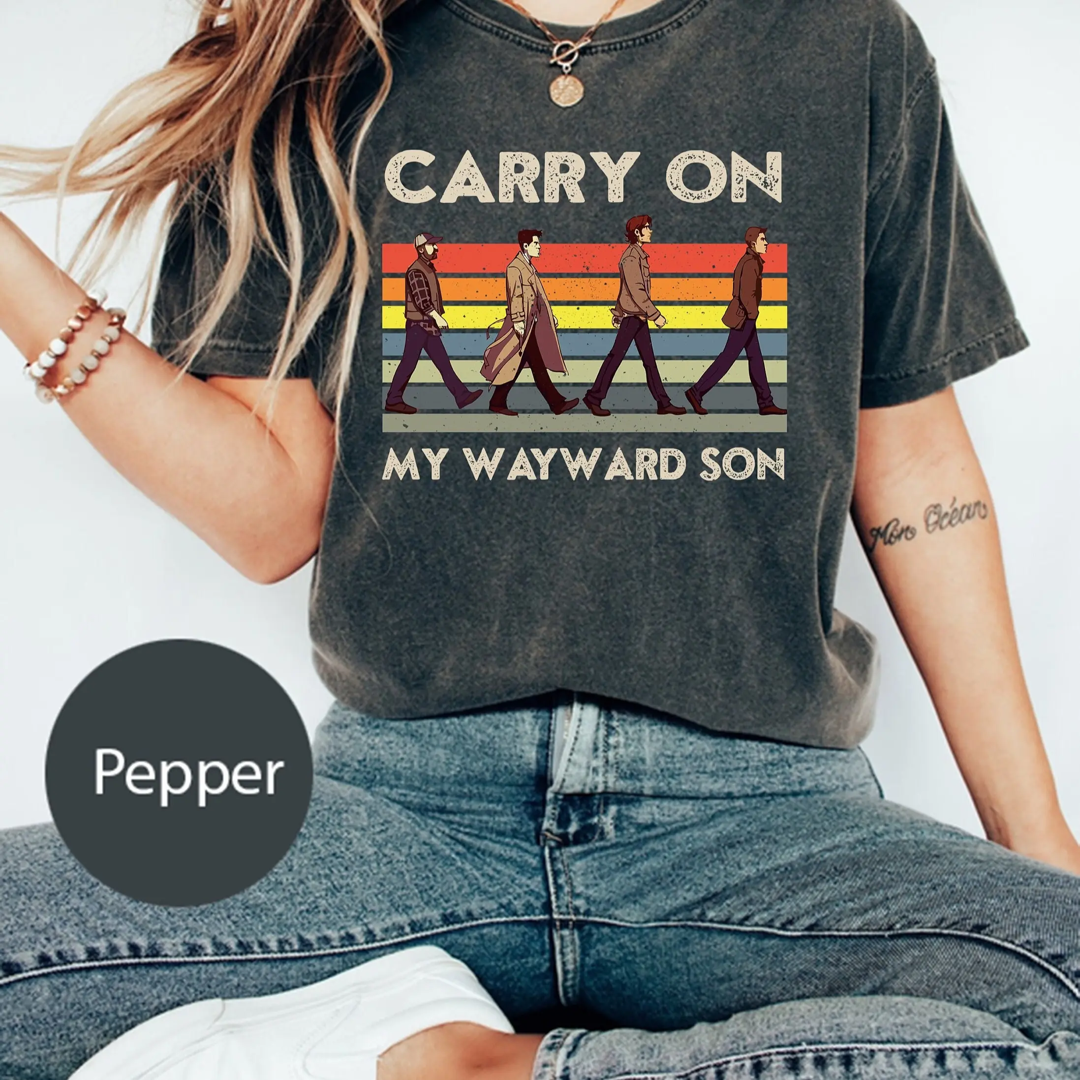 Supernatural Carry On My Wayward Son Vintage Shirt T-Shirt