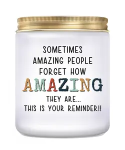 Gifts for Women - You're Amazing Candle - Mothers Day Gifts, Christmas Gift for Women, Birthday, Thank You Inspirational Appreciation Gift for Woman Mom Coworker Sister Wife - Lavender Scented