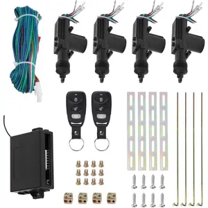 Universal Car Remote Control 4 Door Power Central Lock System Auto Locking Security Keyless Entry Remote Lock Kit for 2 3 4 Car Truck Doors