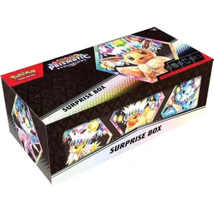 Pokémon TCG Scarlet & Violet 8.5 Prismatic Evolutions Surprise Box - Includes 1 Promo Card & 4 Booster Packs, Organized with 4 Dividers, Boxed Set pokemon