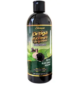 Plantimex Nourishing Comfort Haircare Shampoo with Nettle, Black Garlic and Bergamot 1L (Ortiga Ajo Negro y Bergamota)