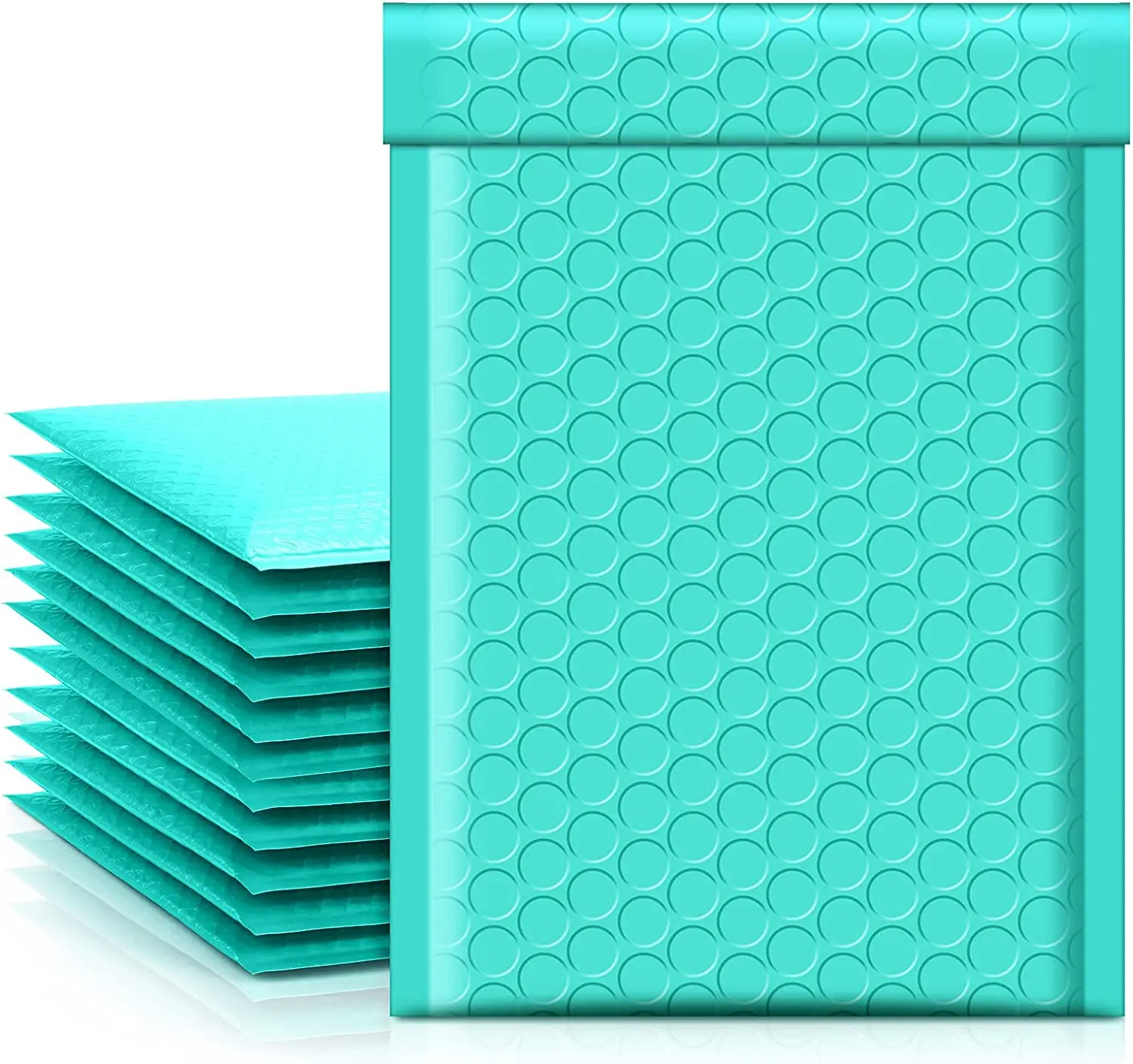 Jiaropack 4x8 Inch Bubble Mailers 200 Pack - Water Tear Resistant Plastic Envelopes with Self-Sealing Adhesive for Office Stationery Supplies