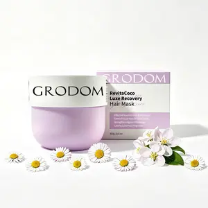 [Mother's Day] GRODOM Keratin Repair Hair Mask: Deep Conditioning Treatment for Damaged, Dry & Curly 3A-4C Hair. Anti-Frizz Hydrating Formula, Color-Treated Care, Cuticle Sealing. 72h RevitaCoco Scent. Deep Nourishing Repair for Healthy Shine, 300ml.