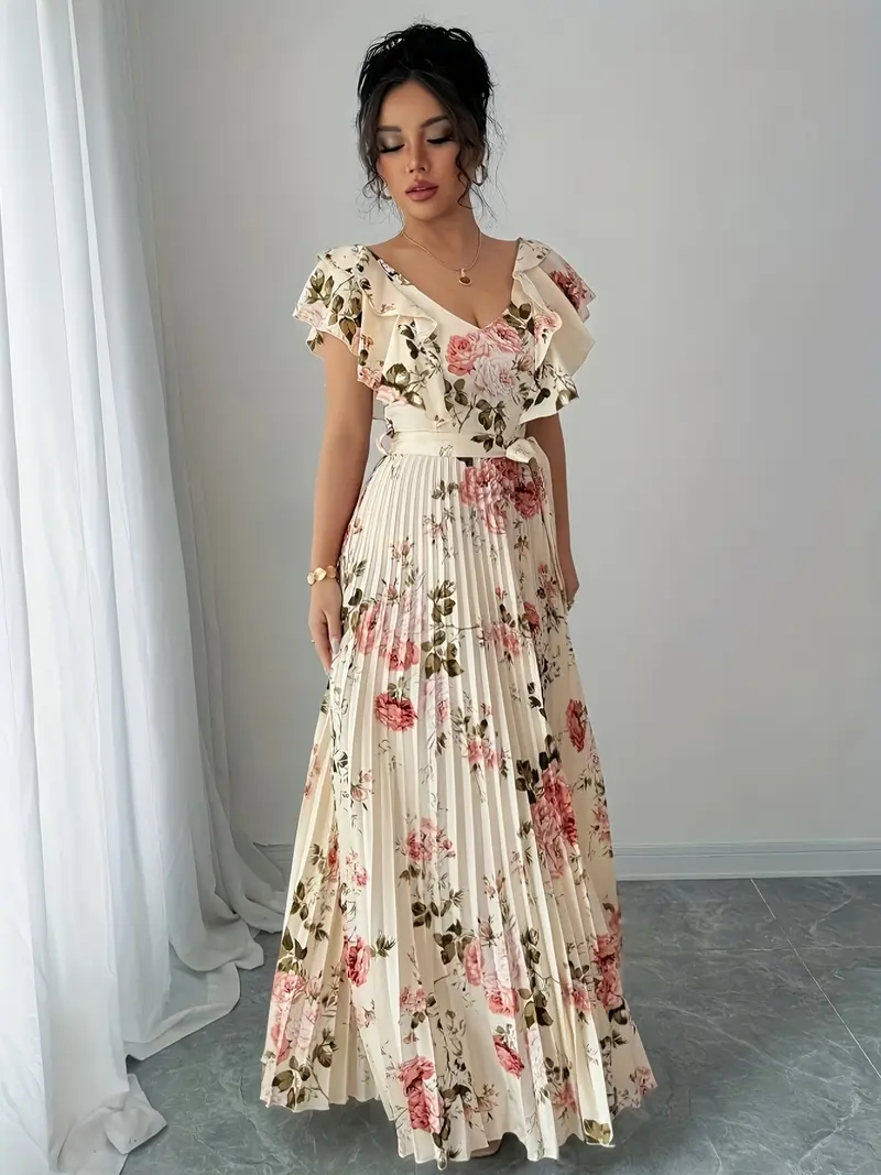 apricot dress - TikTok Shop