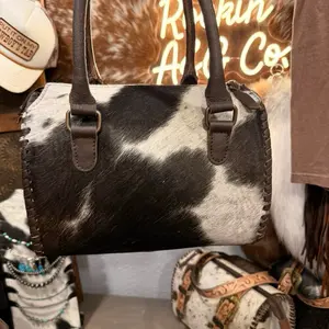 Midnight Mesa - Cowhide, Black Medium Speedy Bag