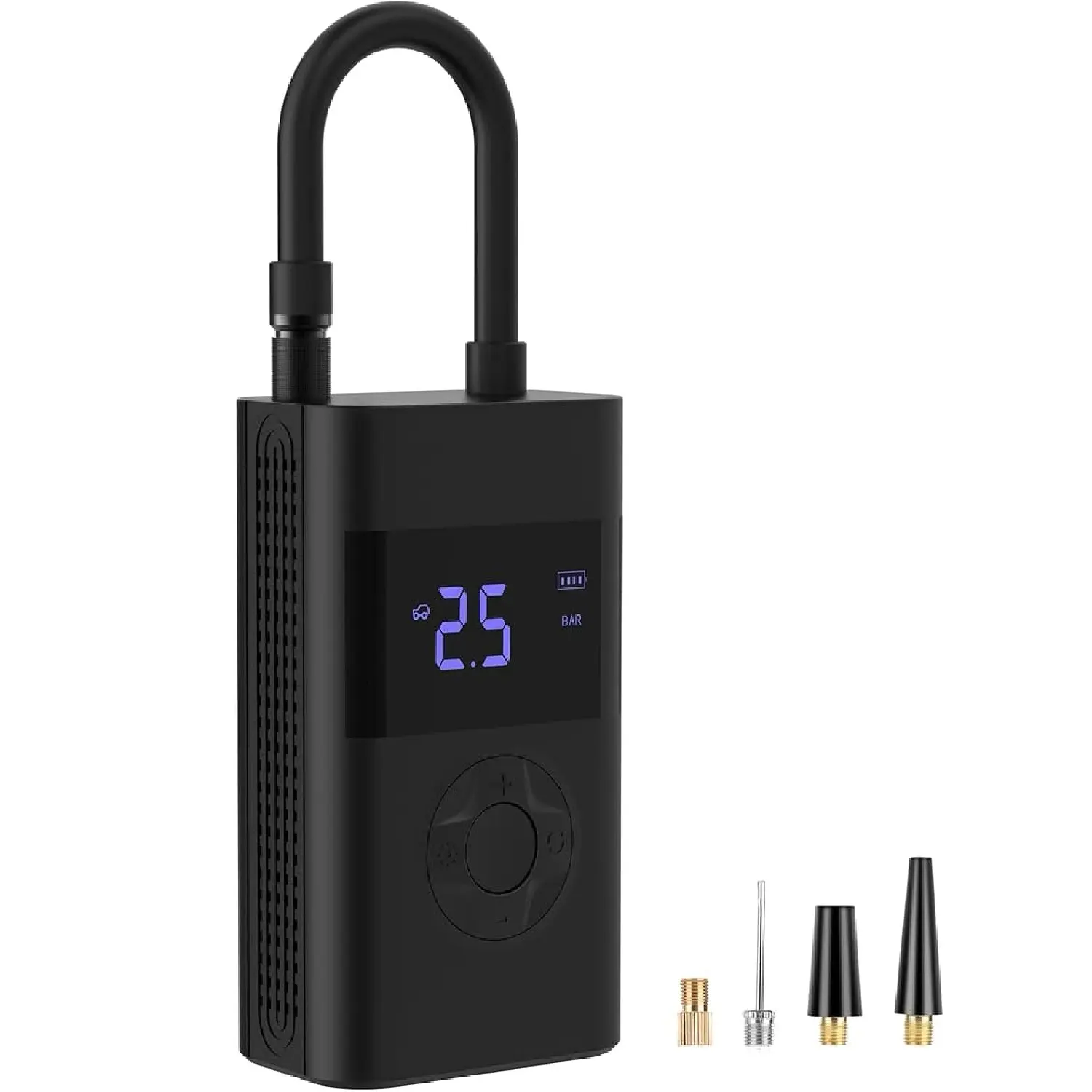 Tire Inflator Portable Air Compressor, 150PSI Cordless Electric Air Pump w/Digital Tire Pressure Gauge, Smart Air Pump for Car, Motorcycle, Bicycle and Ball with LED Light Auto Shut Off
