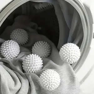 Reusable Magic Laundry Balls Set, Softener, Remove Hair, Soften Clothes, Prevent Tangles, Durable PVC, Washing Machine Use