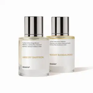 Bougie Moment,  Dossier, Unisex Perfume Bundle, 2x50ml, Eau de Parfum, Ambery Saffron, Woody Sandalwood