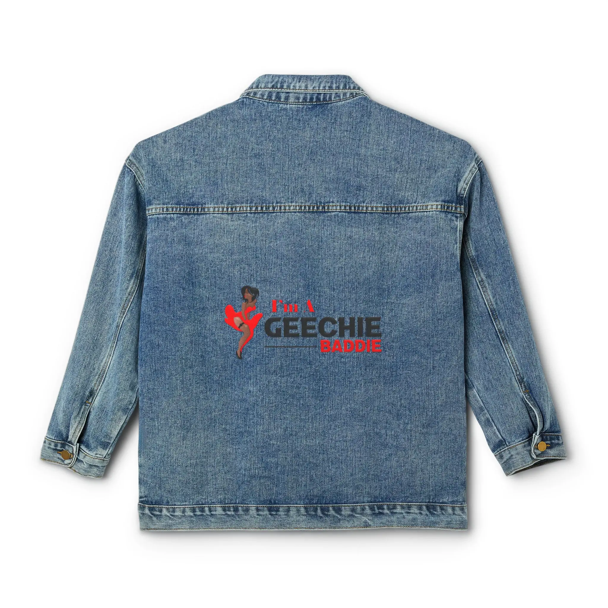 Denim Jacket, Gullah Geechee Culture Women's Jacket, Heritage History Apparel, Gullah Geechee Gift, African American Fashion, Denim Coat