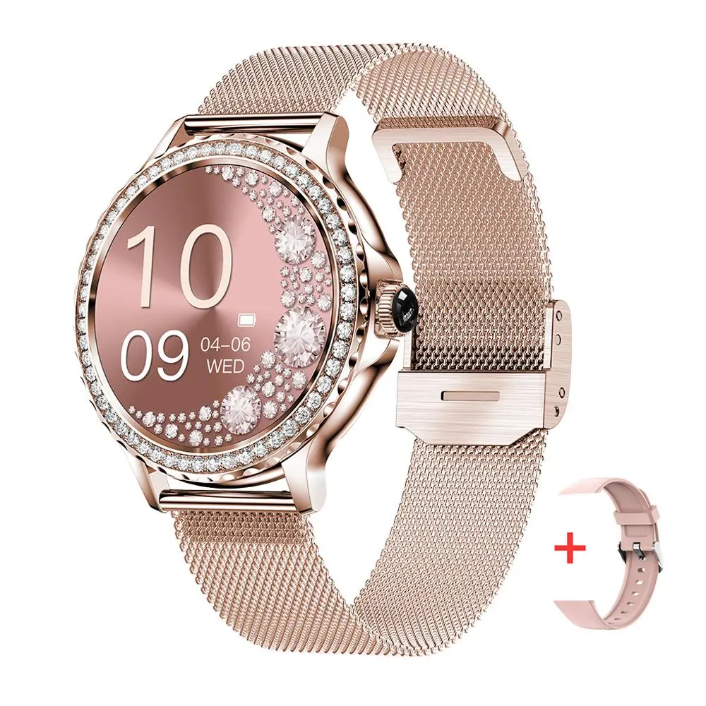 1.3 inch Ladies Fashion Luxury Smart Watch, Answer/Make Call Message Reminder Smartwatch with Calls, 100+ Sports Fitness Tracker Multi-functional Watch Compatible With Android and IOS Phone, Wireless Smartwatch, Sports Tracking Smartwatch, Gifts for Women