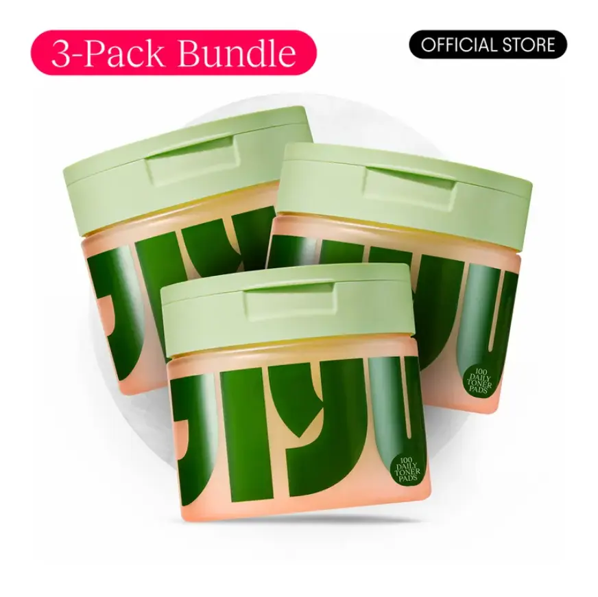 JIYU Renewal Toner Pads (3-PACK) Korean Skincare - Anti-Aging, Soothing, Hydrating, Dark Spot & Wrinkle Minimizing Toner Pads with Centella Asiatica, Snail Mucin, Niacinamide - 300 ct.