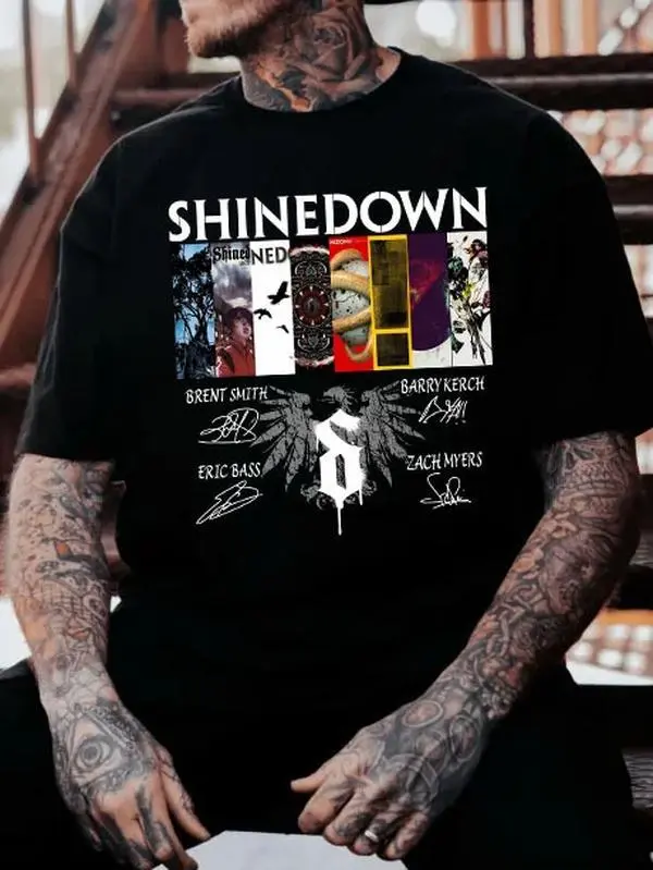 Shinedown "2026 Album" Graphic Tee - Oversized Rock Band Aesthetic T-Shirt - Retro 90s Music Merch - Premium Unisex Streetwear