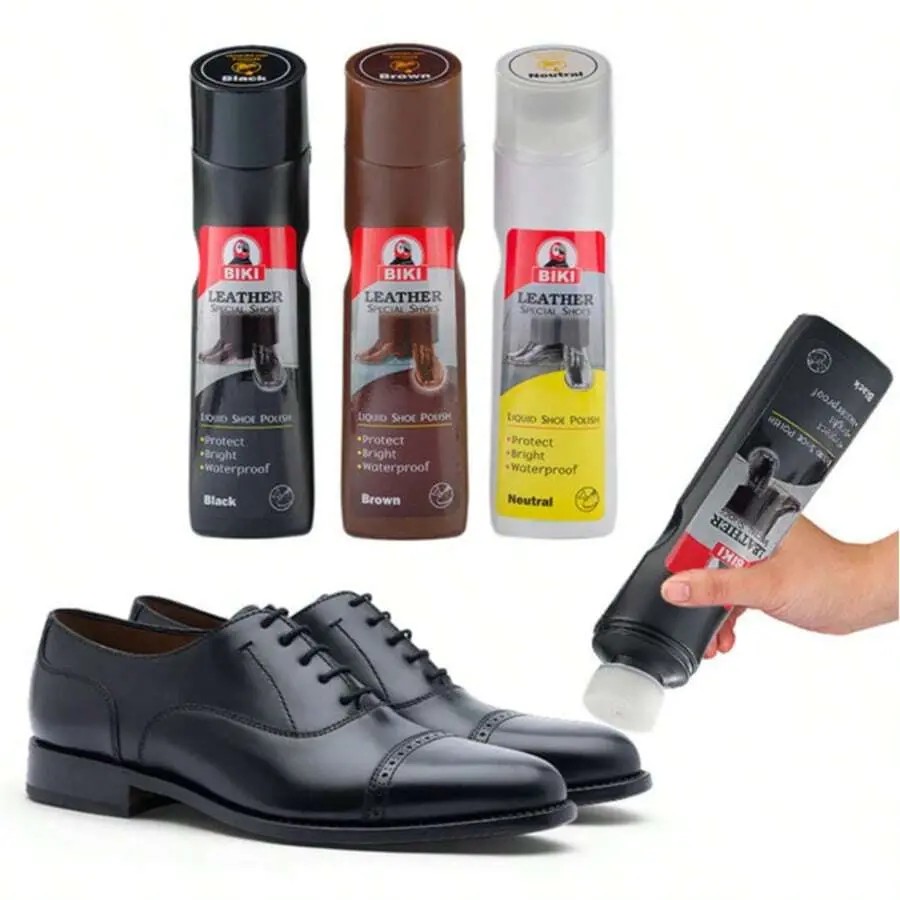 Neutral Leather Shoe Cleaner-Polish Wax, Multicolor Household Footwear Care Product for Brown, Black Shoes