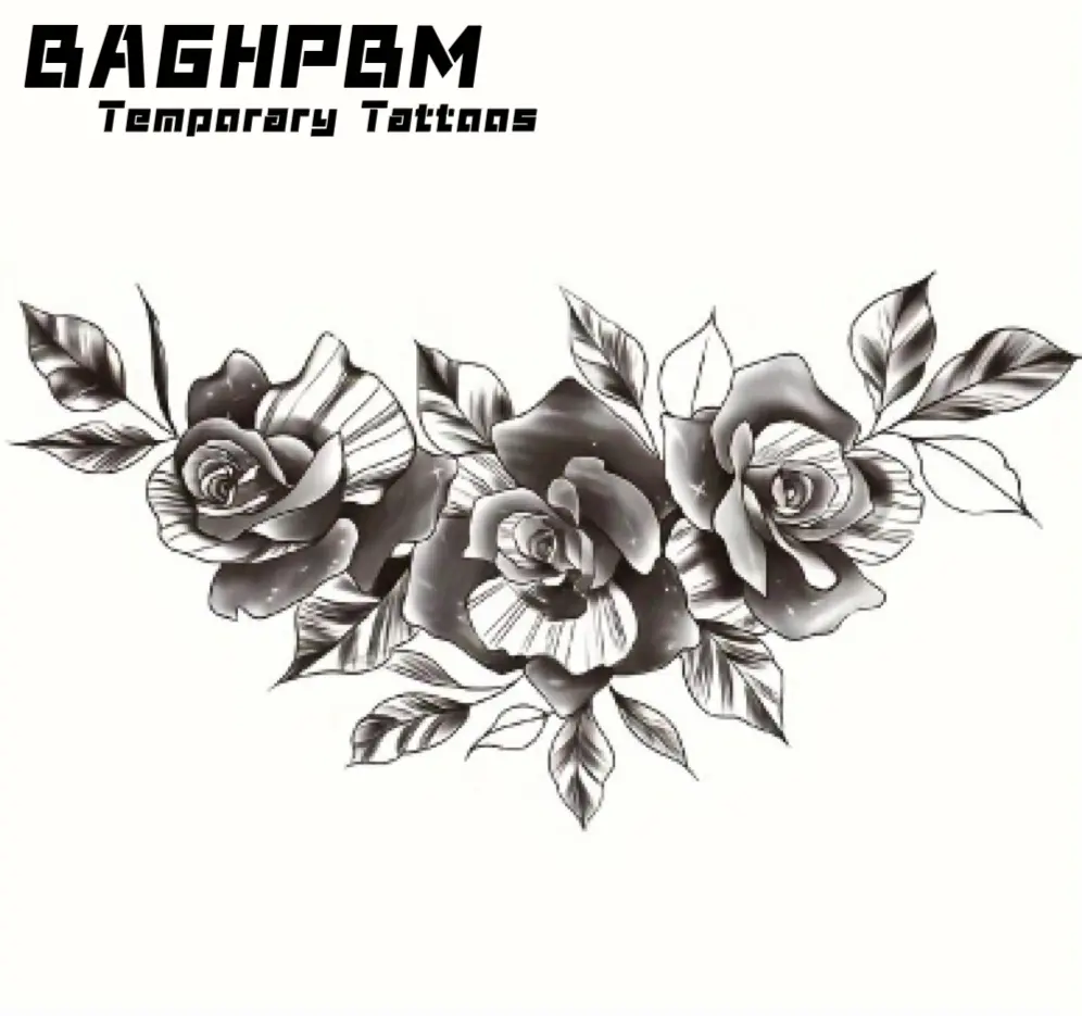 BAGHPBM Women's Waterproof Preppy Sticker Tattoos - Realistic Temporary Tattoos for All Skin Types, Beauty & Personal Care Makeup Accessory, Waterproof Realistic Tattoos