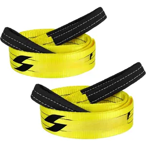 3 Inch,8 Foot Tree Saver,Pull Strap,Tow Straps,Winch Ropes,30,000 Pound Capacity,Heavy Duty Rope Pulling,Wire,Lifting Sling,Rigging  for , Kit Use 2 Pack