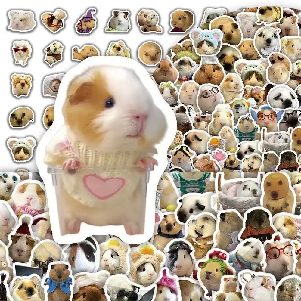 100 Sheets Hamster Pattern Office Stickers, File Seals, Office Supplies Stickers, Decorative & Functional, Perfect for Organizing Workspace