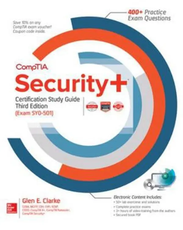 USED Book - Comptia Security+ Certification Study Guide, Third Edition (Exam Sy0-501) by Clarke, Glen E. (Paperback) - english