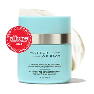 MATTER OF FACT Maximalist Age-Defying Moisturizer, Peptide & Hyaluronic Acid Face Cream with Niacinamide and Bakuchiol, Plumping Hydration for Fine Lines & Uneven Tone, 50mL / 1.6 Fl Oz