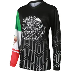 Outdoor Clothing Women Mountain Bike Shirts Long Sleeve Mexico MTB Off-Road Motocross Jersey Quick Dry&Moisture-Wicking Bike Wear Long Sleeve sportswear team jersey bike riding lovers