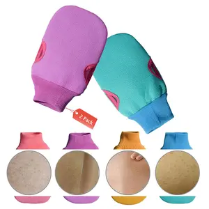 Exfoliating Gloves for Body Scrub, Thick Designed Bath Exfoliating Mitt for Dead Skin Remover and Deep Pore Clean, Exfoliating Mitt Suitable for Men Women Bath Towel Shower Body