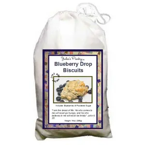 Julia's Pantry  Blueberry Biscuits Cloth Bag 14oz- Pack of 3
