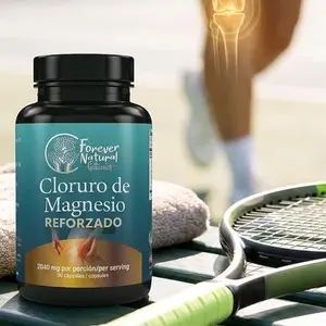 Strengthened Magnesium Chloride Dietary Supplement – Natural Mineral, Vitamin, Nutrition Support for Cartilage, Joints, Bones – Gluten-Free Capsules, Powder Form