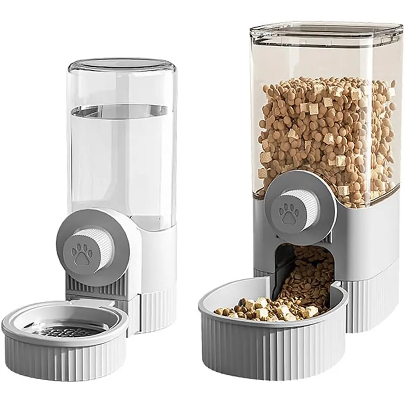 Hangable Pet Feeding Bowl, Automatic Pet Feeder, Food Feeders, Food/ Water Dispenser, Large Capacity Pet Feeding Supplies for Cats Dogs Rabbits