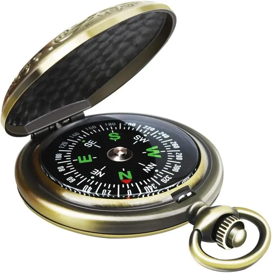 Multifunctional Outdoor Navigation Compass Lightweight Handheld Gear for Hiking Camping Hunting Map Orienteering
