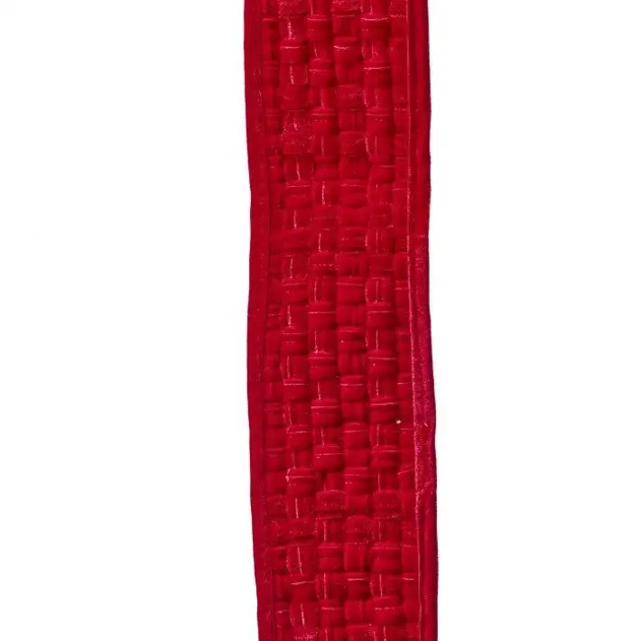 5" X 3YD Red Velvet Braided Ribbon