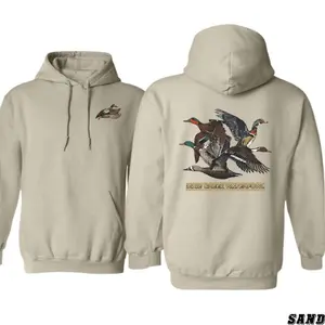 Dixie Creek Waterfowl Hoodie - Detailed Duck and Goose Design, Warm and Stylish Pullover for Men & Women, Ideal for Outdoor Enthusiasts, Menswear Graphic Tee