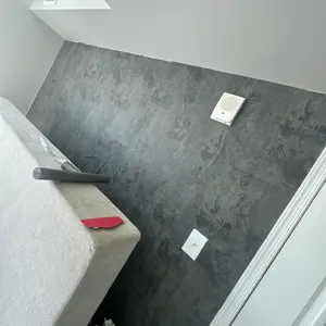 Concrete Wallpaper, 1 Count Wall Sticker, Modern Concrete Wallpaper for Bedroom, Removable Self-adhesive Interior Wall Mural, Peel & Stick Textured Tile Sticker, Home Decor