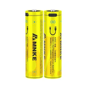 18650 Rechargeable Lithium Battery, Type-C USB PD Charging, 3.7v 2000mah, Ideal for Flashlights, Outdoor Gear, Emergency Power