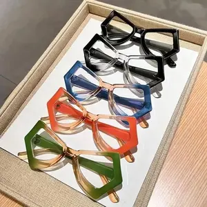 5 Pack Butterfly Cat Eye Glasses Women Blue Light Blocking Eyeglasses Fashion Frames with Tinted Lenses, Lightweight Metal Hinge Comfort Fit Eyewear for Reading, Computer Use & Daily Casual Wear summerwins